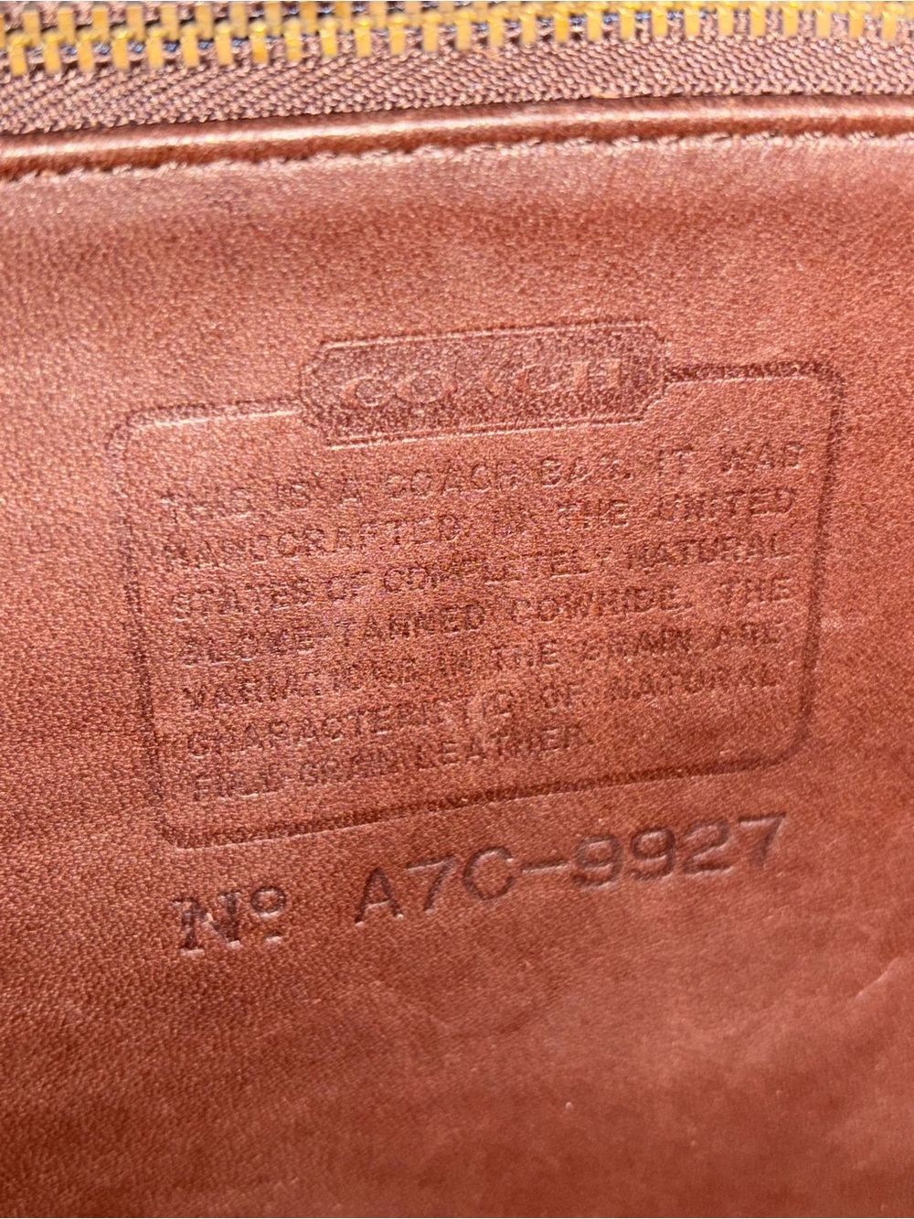 Vintage Coach Willis Mahogany Brown Leather Crossbody Satchel Crossbody - Picture 16 of 16